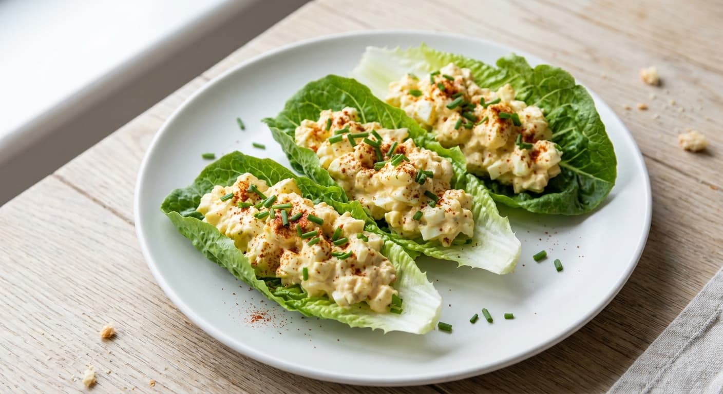 Egg Salad Lettuce Cups