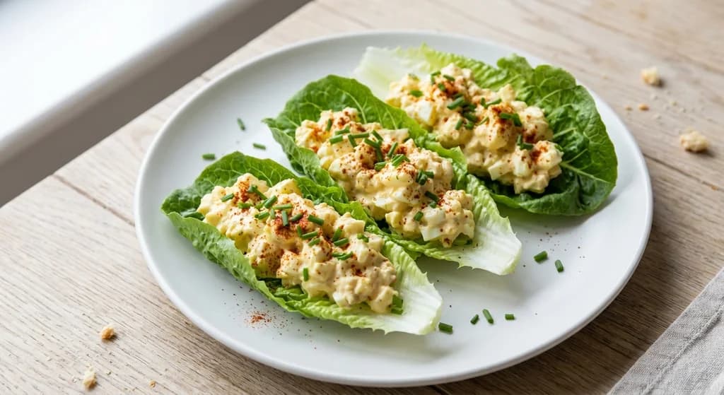 Egg Salad Lettuce Cups