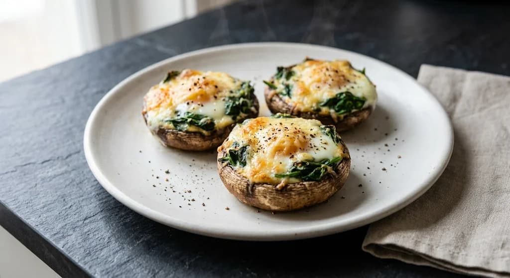 Egg Stuffed Mushroom