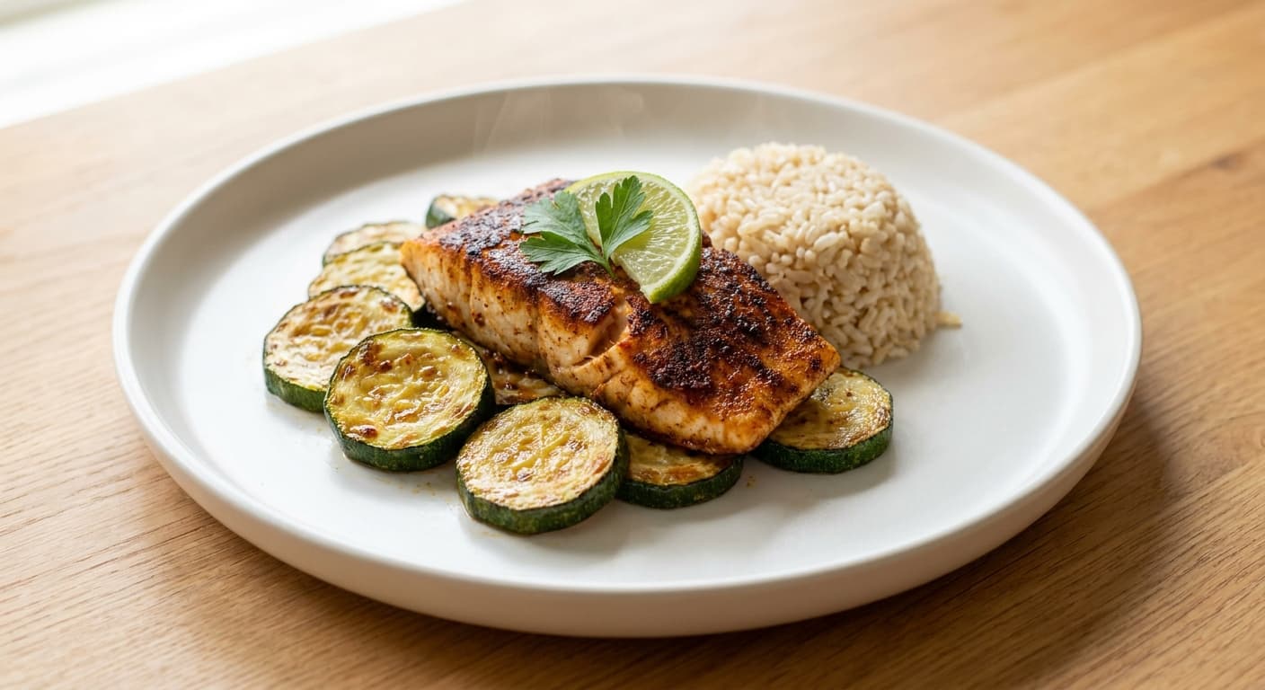 Fish with Roasted Zucchini