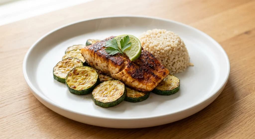 Fish with Roasted Zucchini