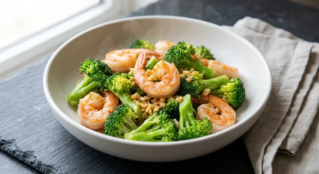 Garlic Shrimp with Broccoli
