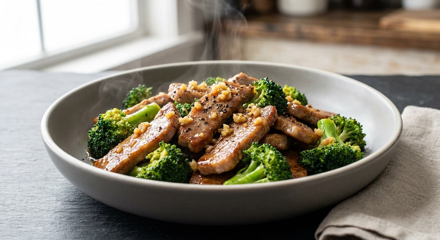 Ginger Pork and Broccoli Stir-Fry