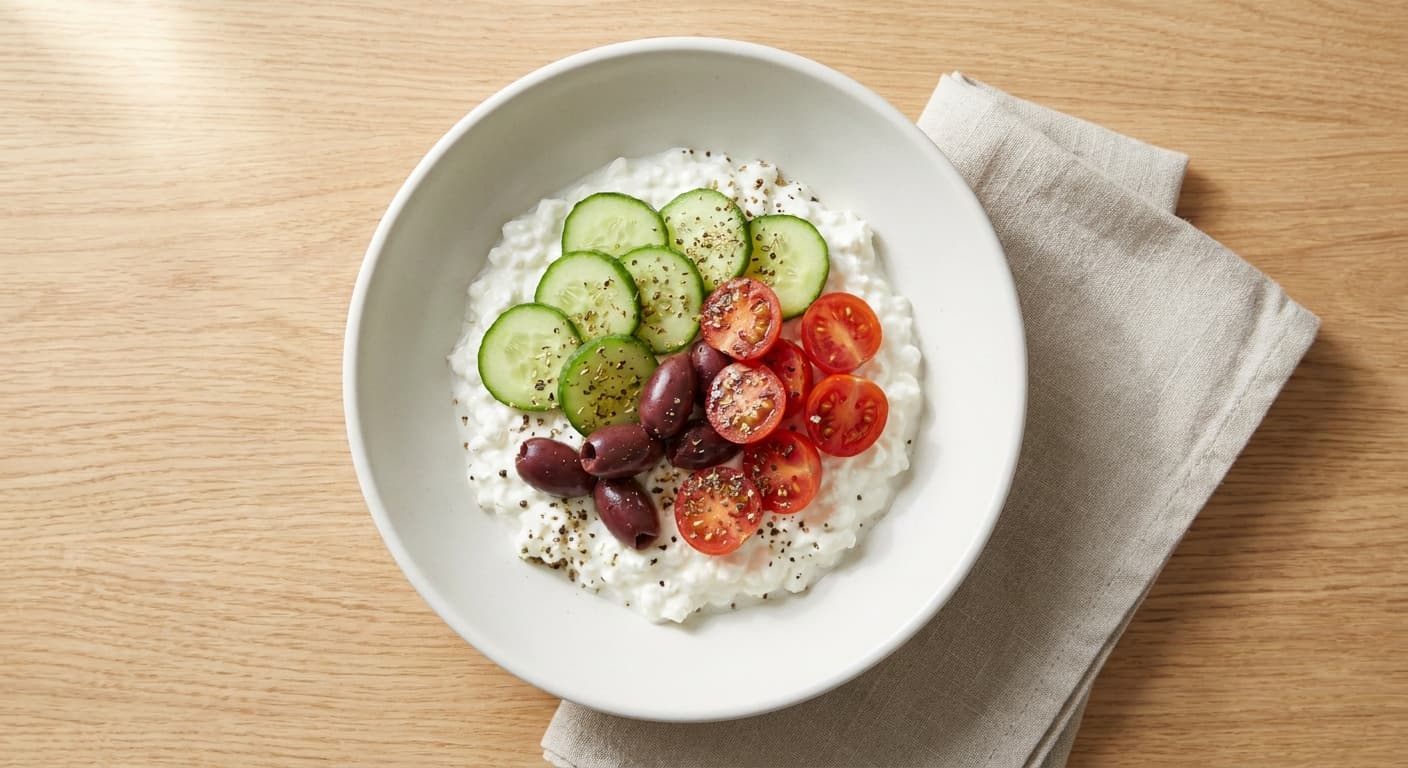Greek Cottage Cheese Breakfast Bowl
