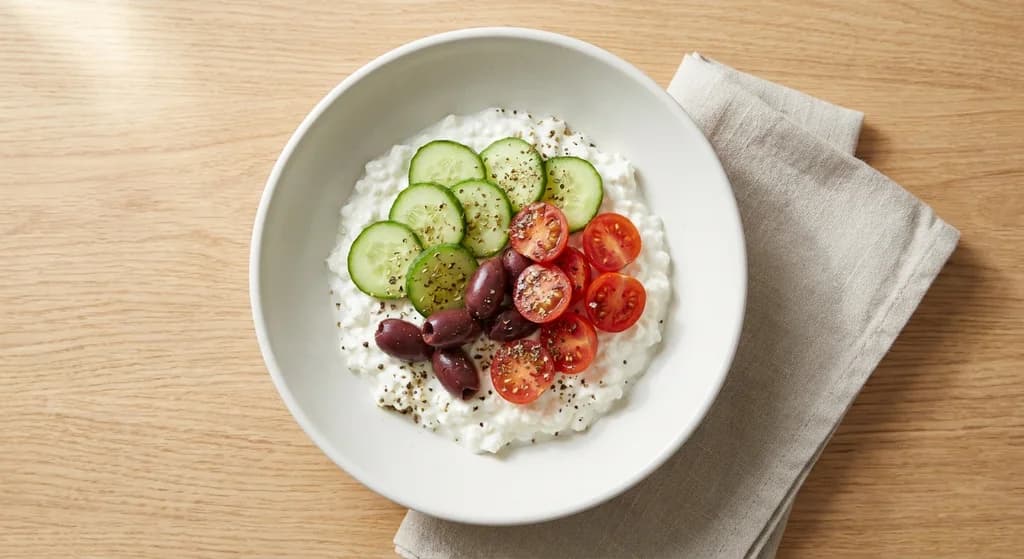 Greek Cottage Cheese Breakfast Bowl