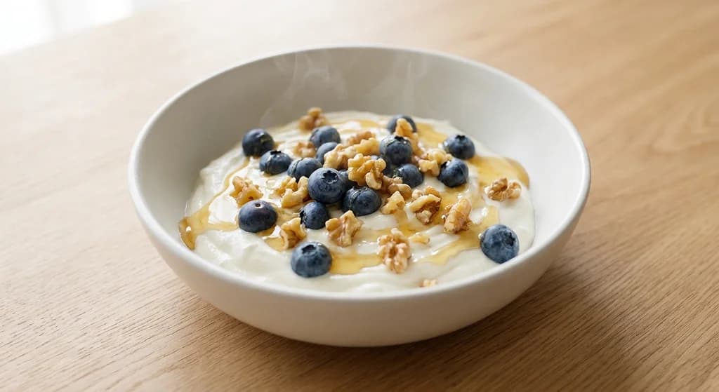 Greek Yogurt with Blueberries & Walnuts