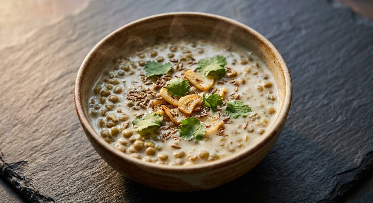Green Lentil Coconut Dal