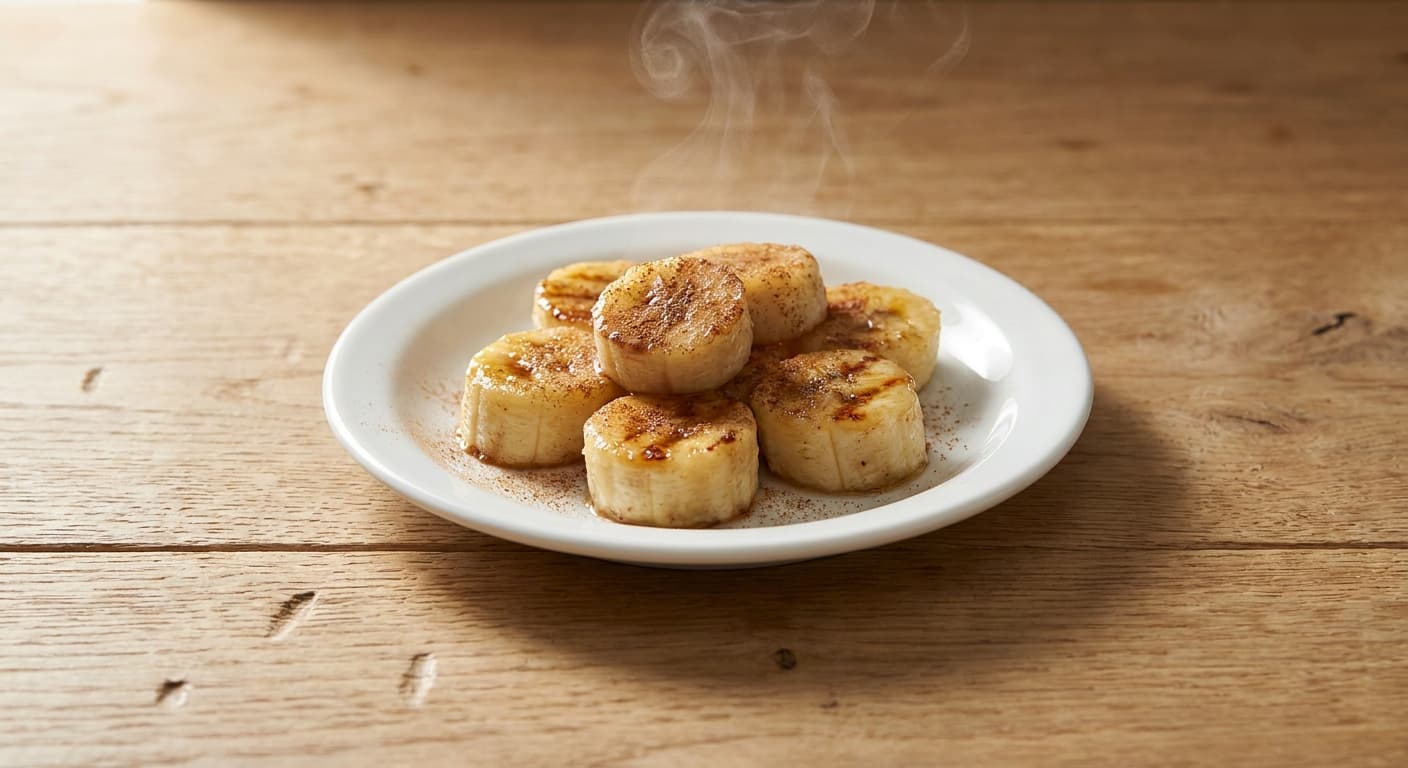 Grilled banana with cinnamon
