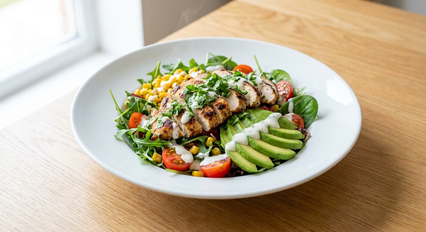 Grilled Chicken and Avocado Salad