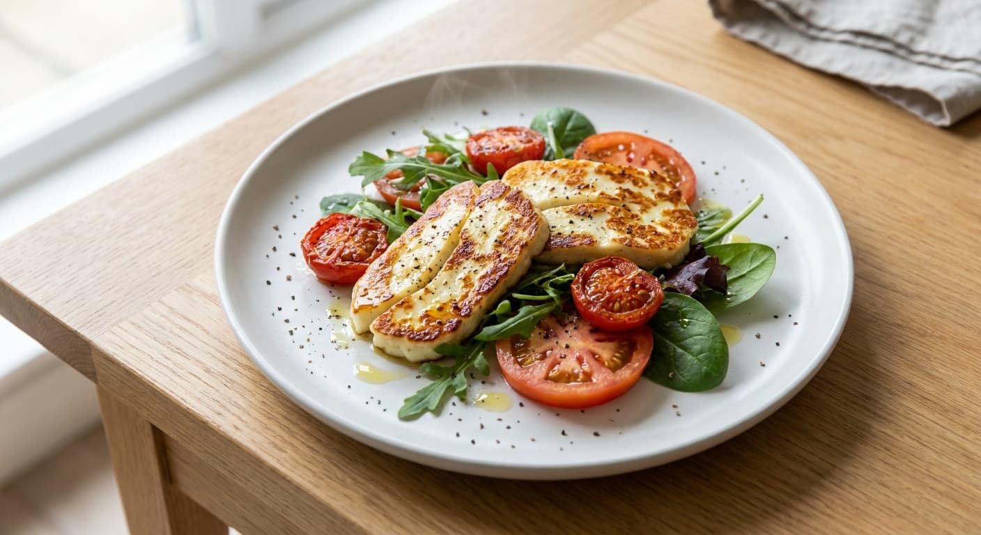 Grilled Halloumi with Tomato