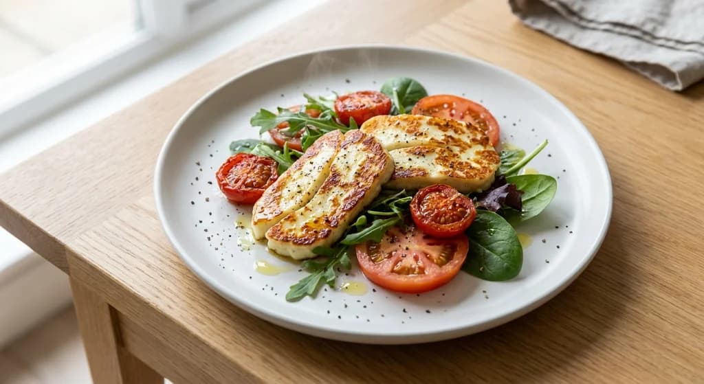 Grilled Halloumi with Tomato