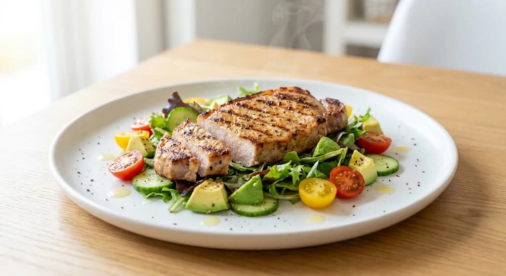 Grilled Pork Loin with Australian Avocado Salad