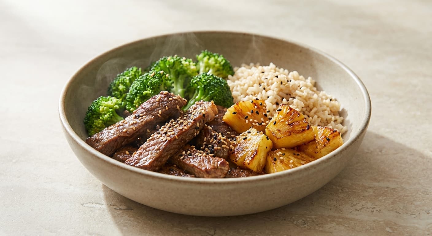 Hawaiian Beef & Pineapple Bowl