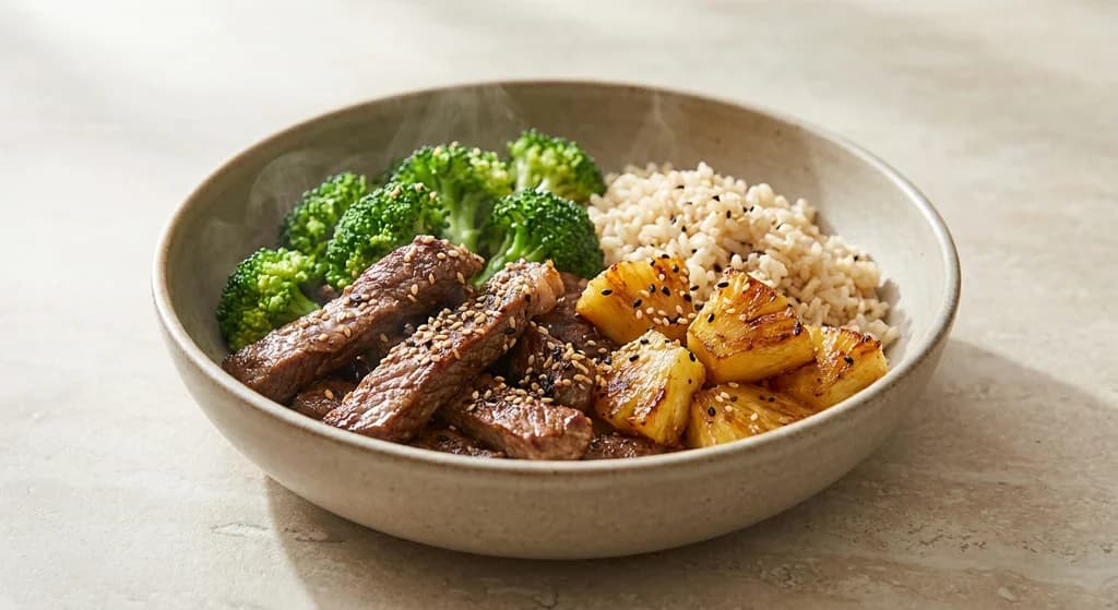 Hawaiian Beef & Pineapple Bowl