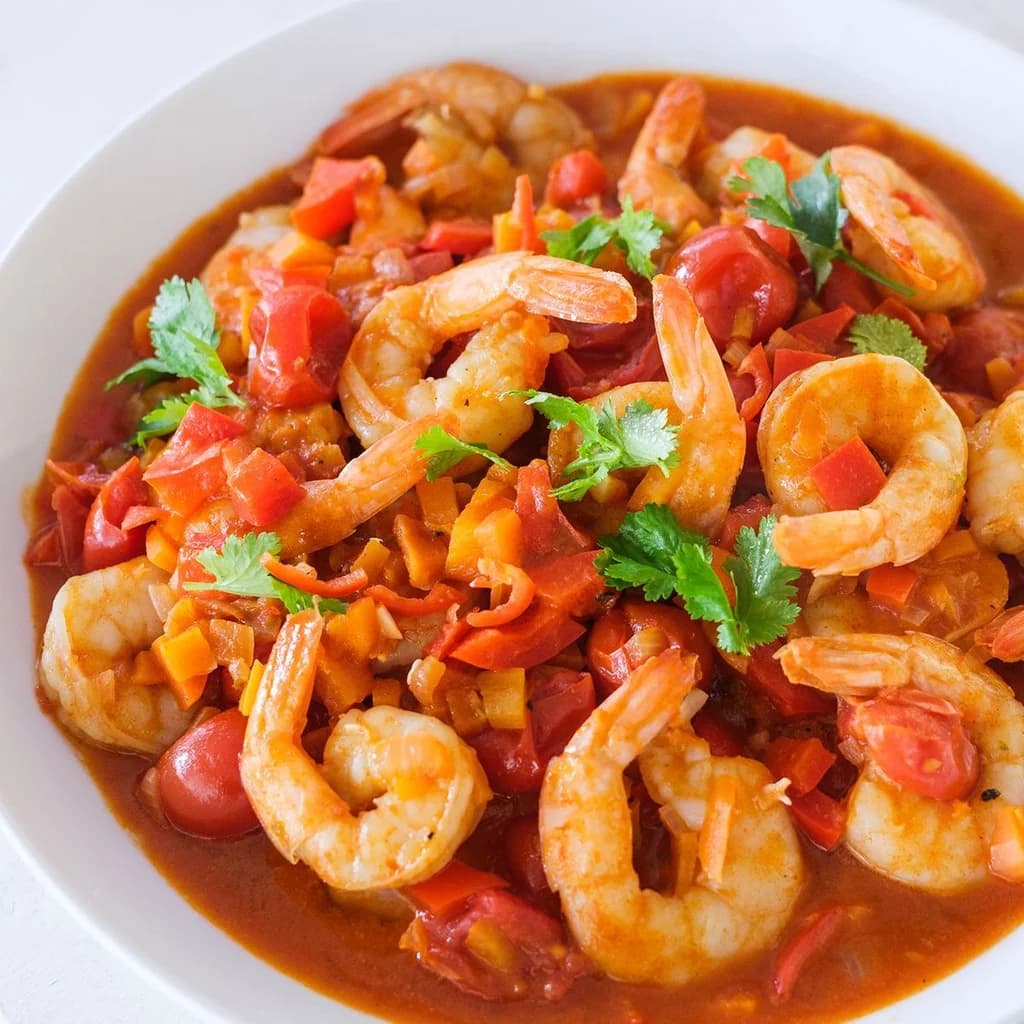 Healthier prawn stew
