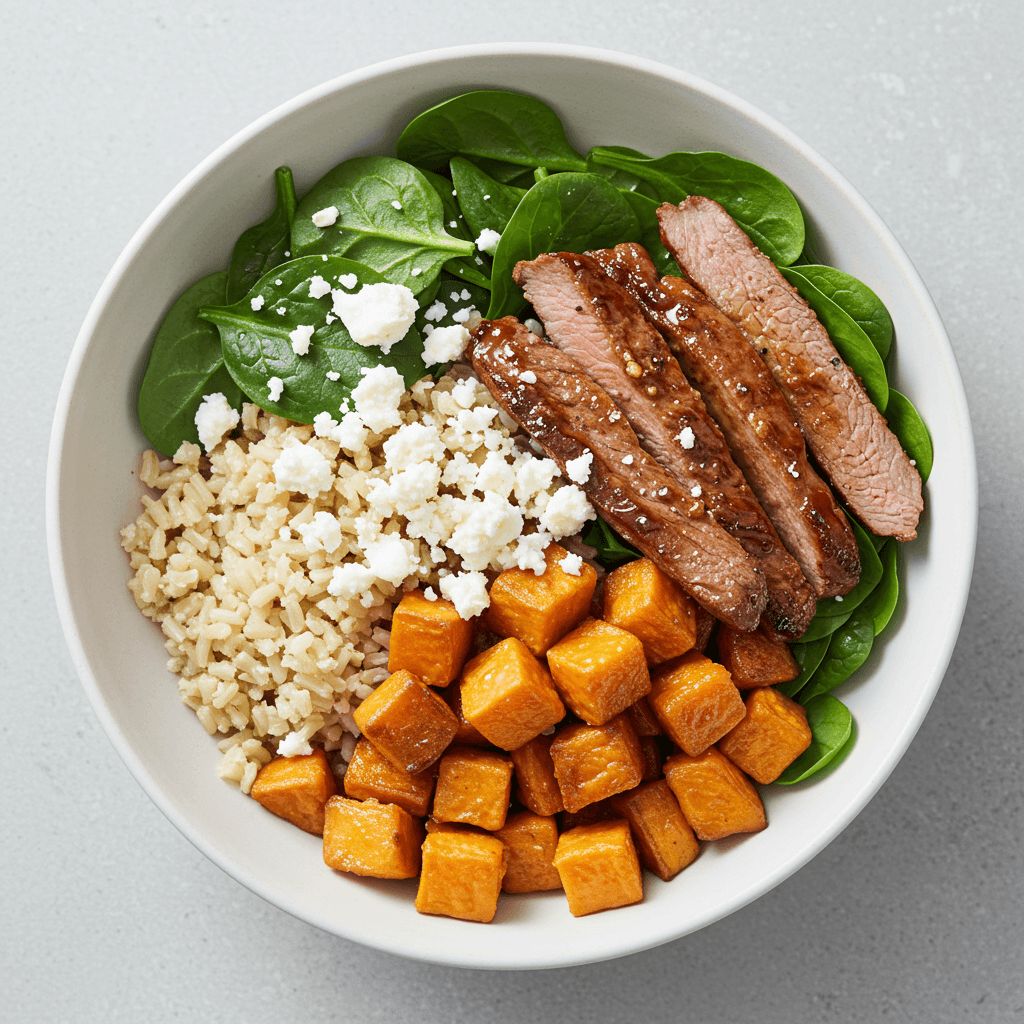 Honey-Glazed Australian Lamb & Sweet Potato Power Bowl