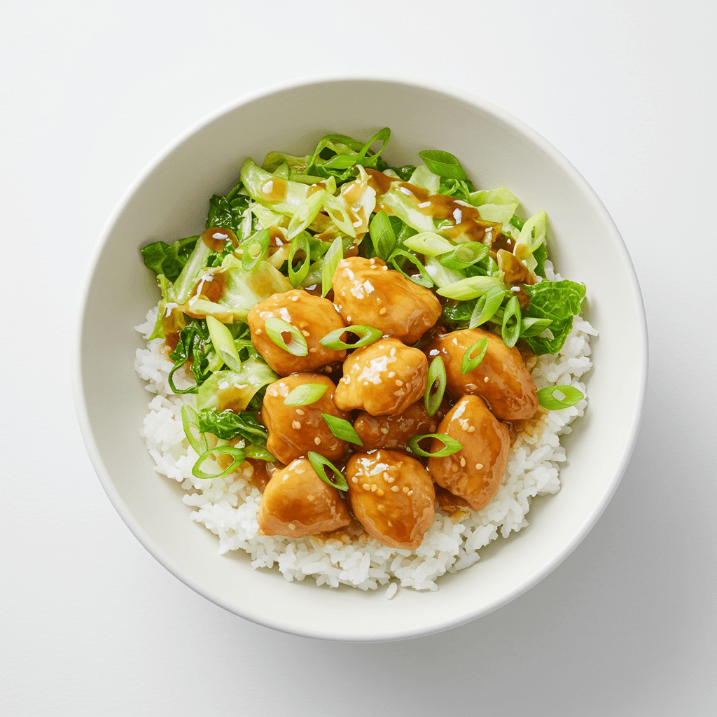 Honey Soy Chicken Gyoza Bowl