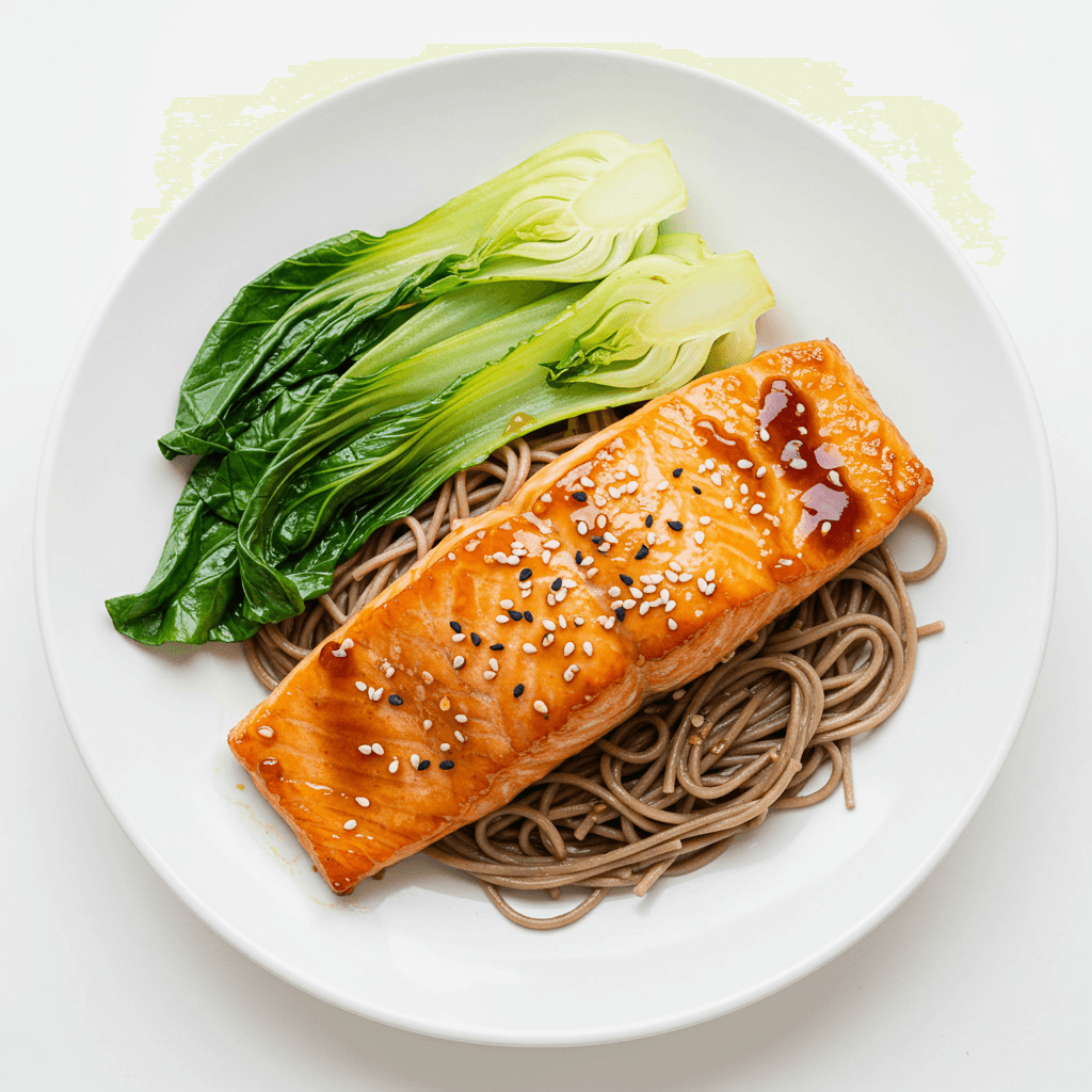 Honey Soy Salmon & Soba Glow Plate