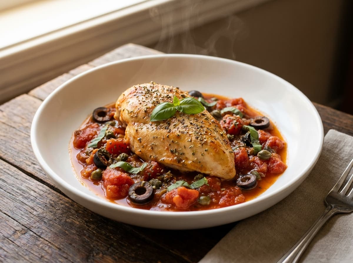 Italian Chicken with Tomatoes and Olives