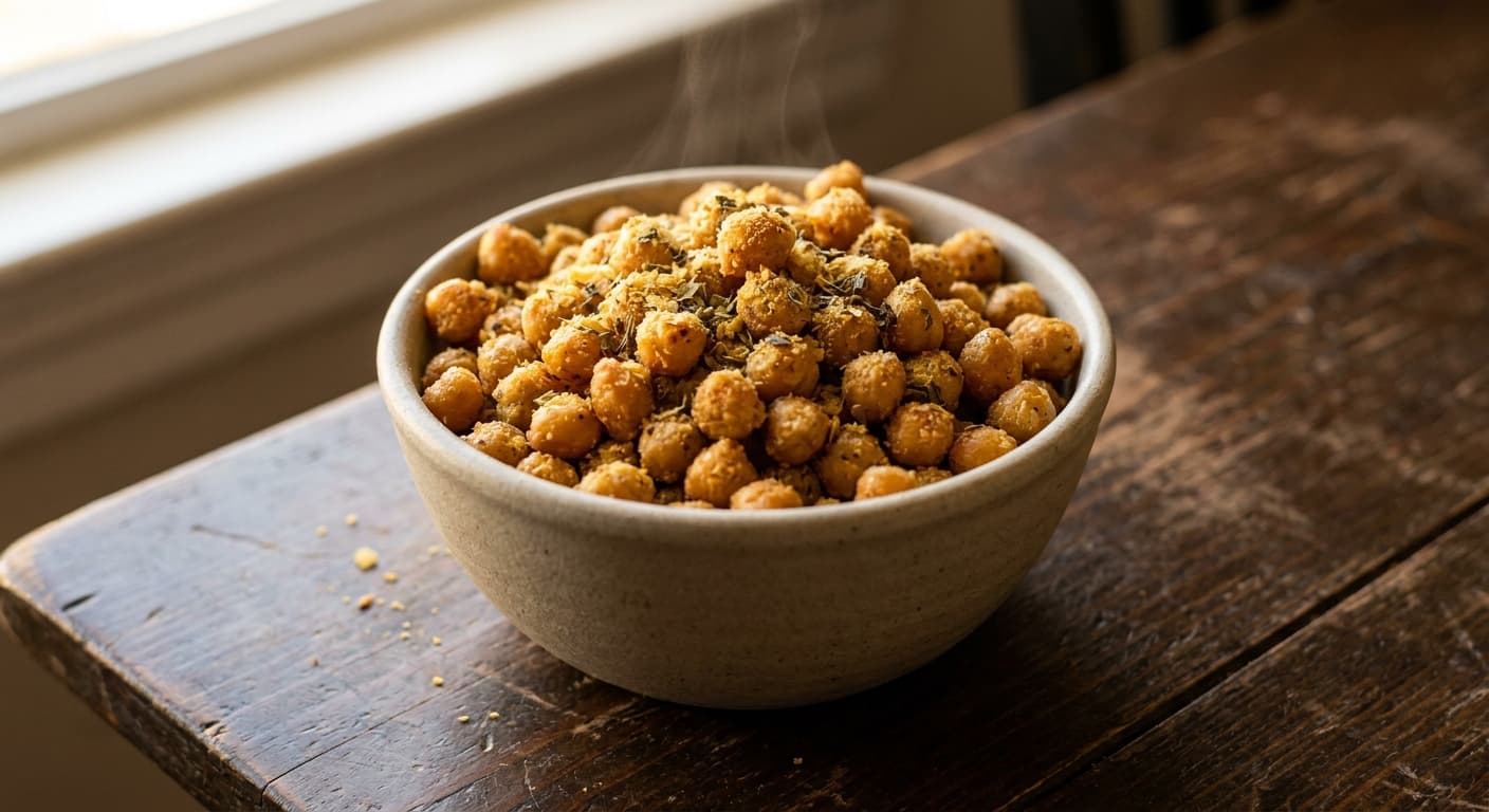 Italian Garlic & Herb Chickpea Crunch