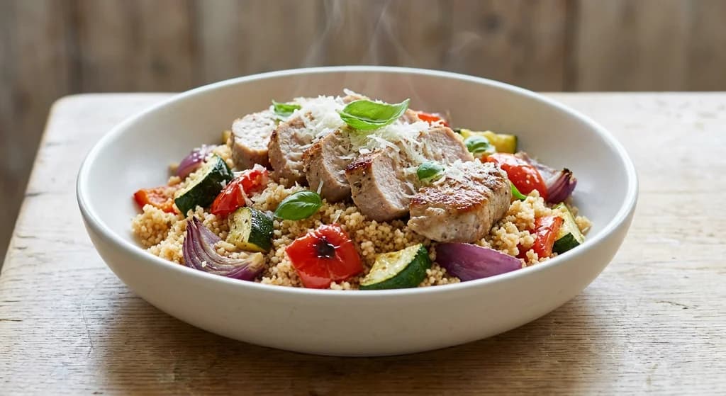 Italian Pork & Roasted Vegetable Couscous Bowl