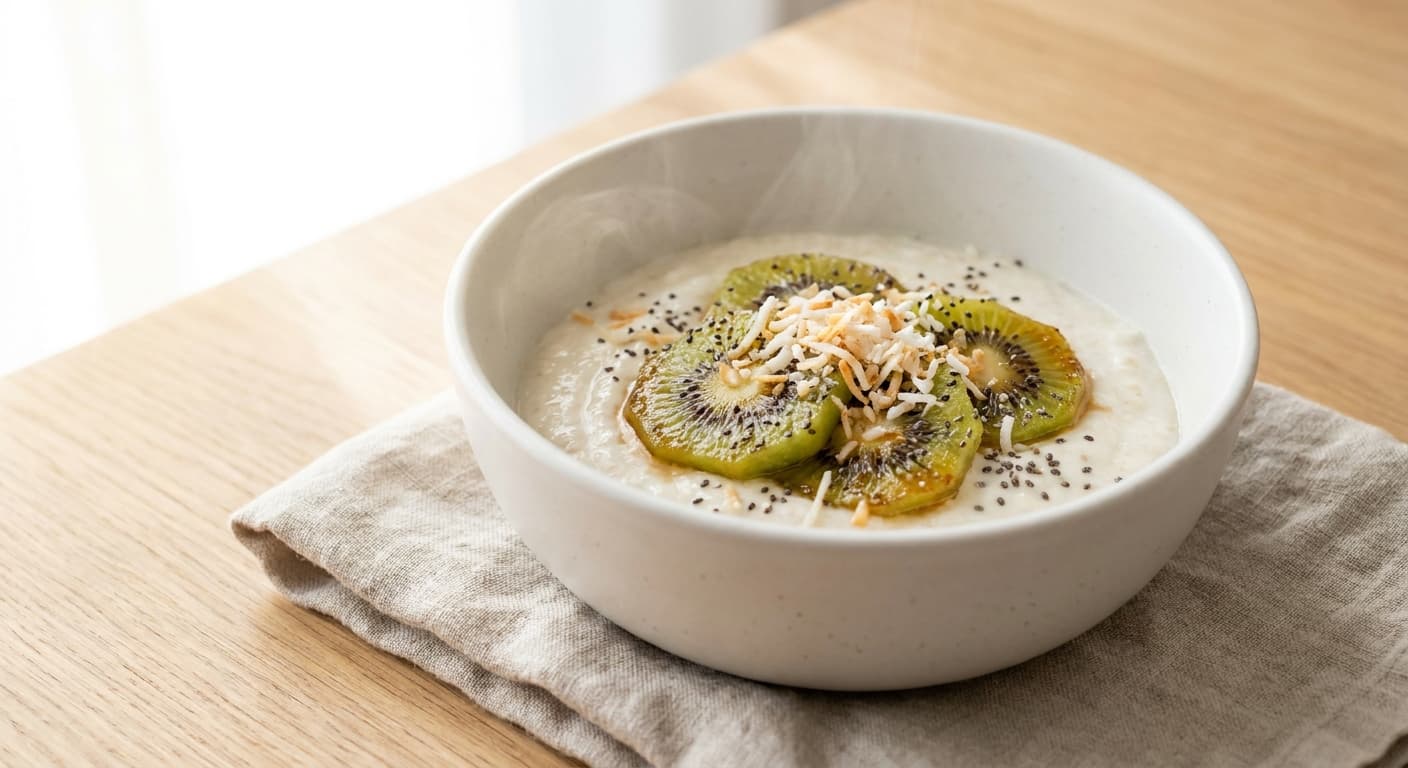 Kiwi with Coconut Yogurt