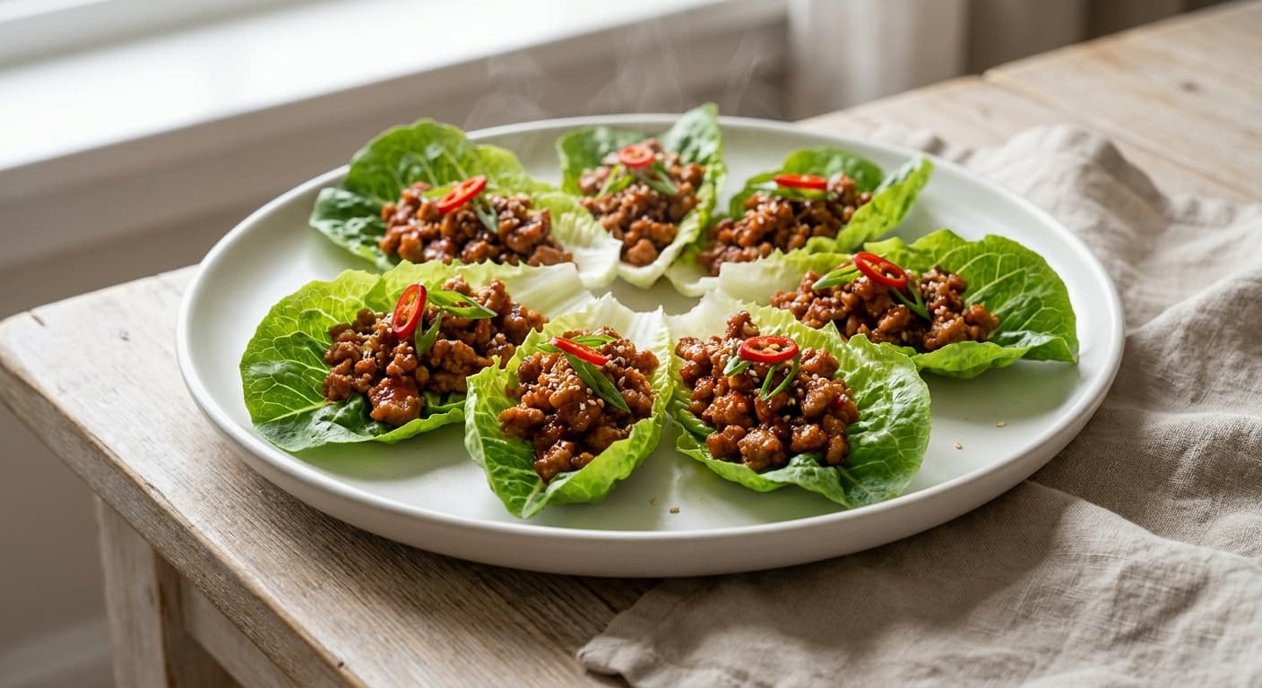Korean Pork Lettuce Wraps