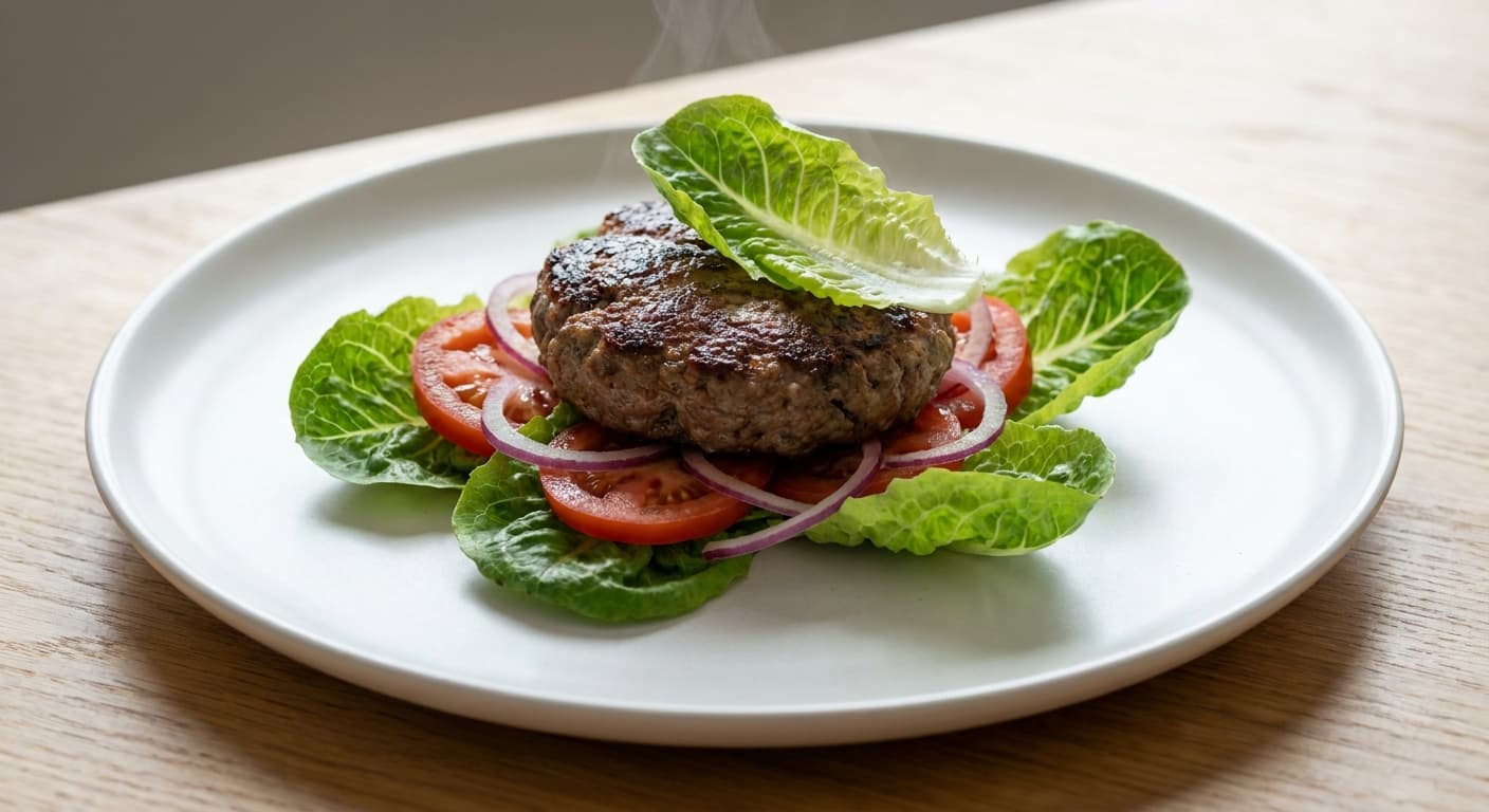 Lamb Burger with Australian Garden Salad