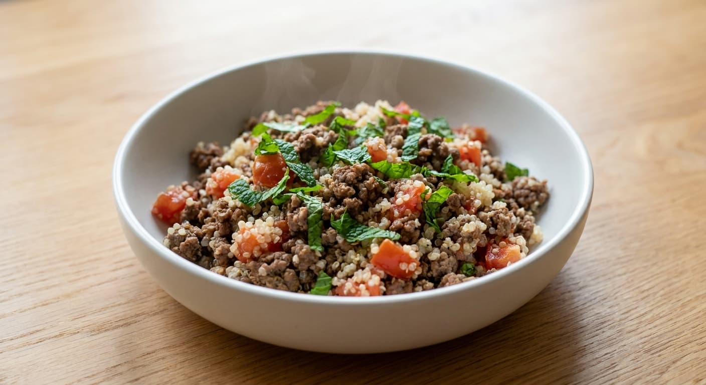 Lamb, Quinoa and Mint Bowl