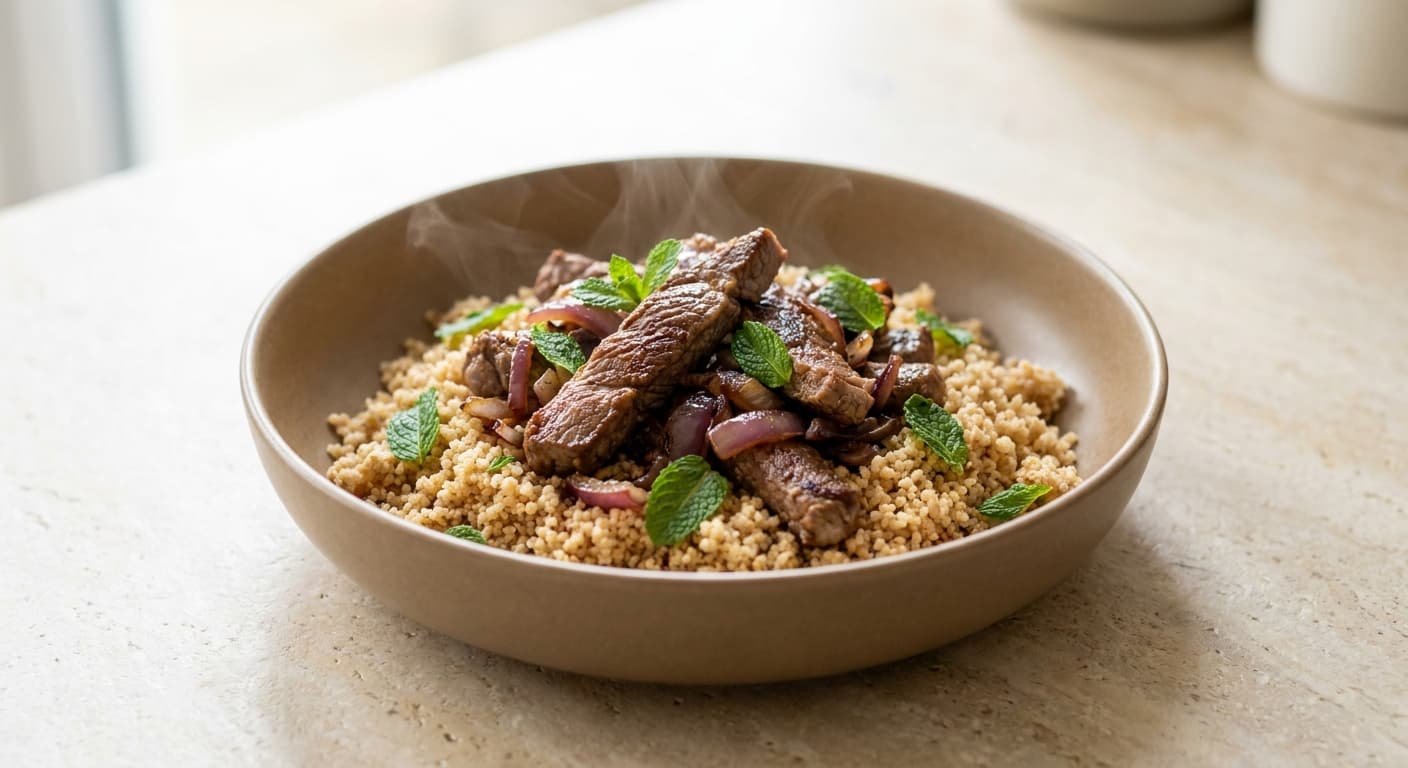 Lamb Strips with Couscous