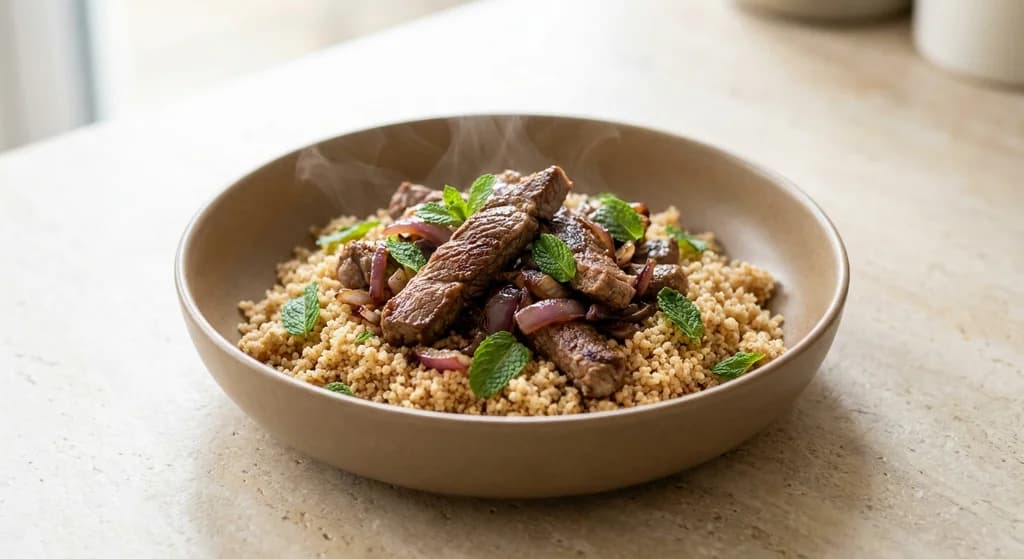 Lamb Strips with Couscous