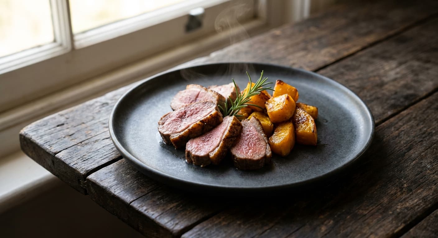 Lamb with Roasted Pumpkin