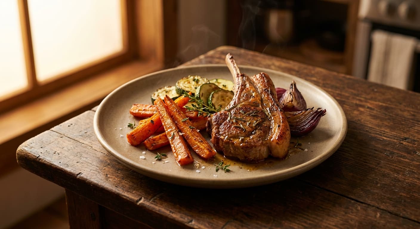 Lamb with Roasted Vegetables