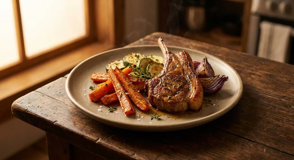 Lamb with Roasted Vegetables