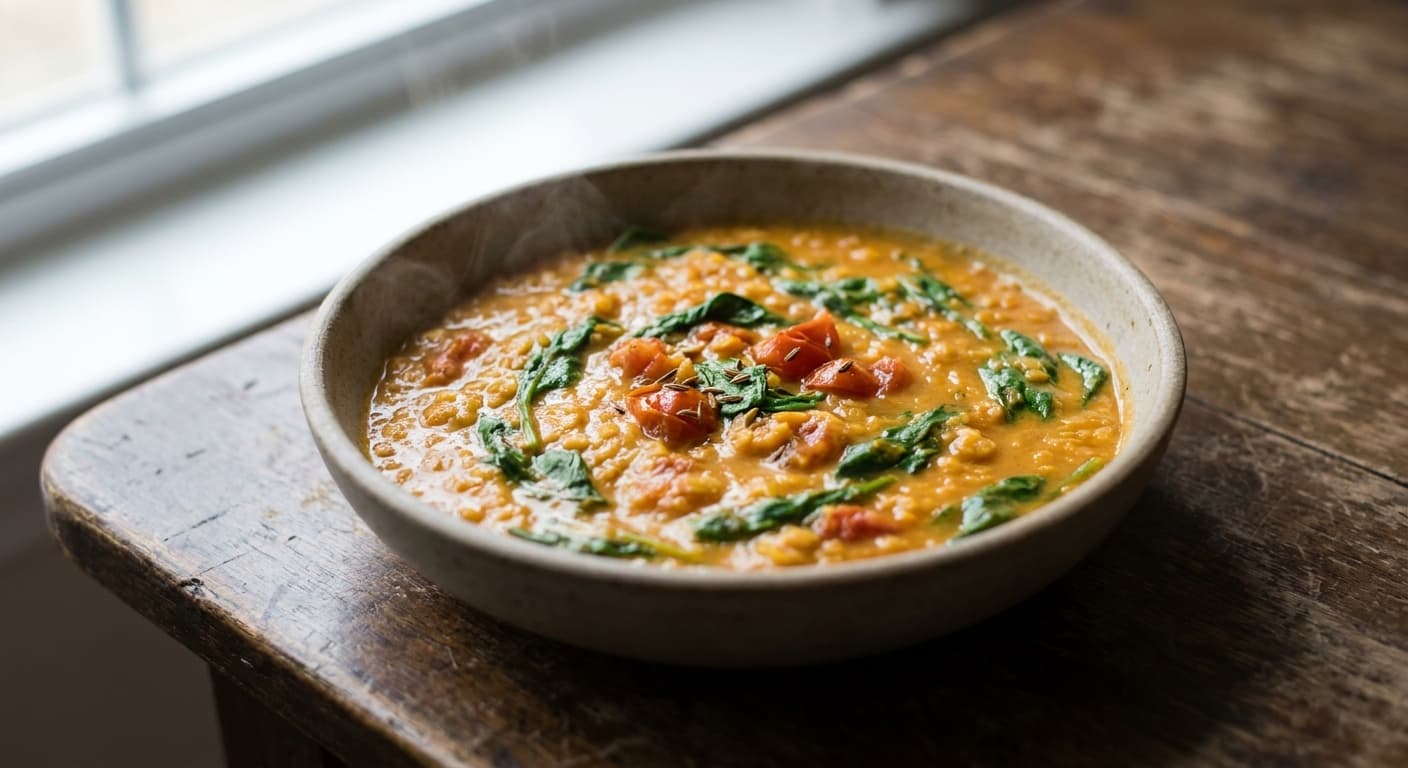 Lentil & Spinach Coconut Curry