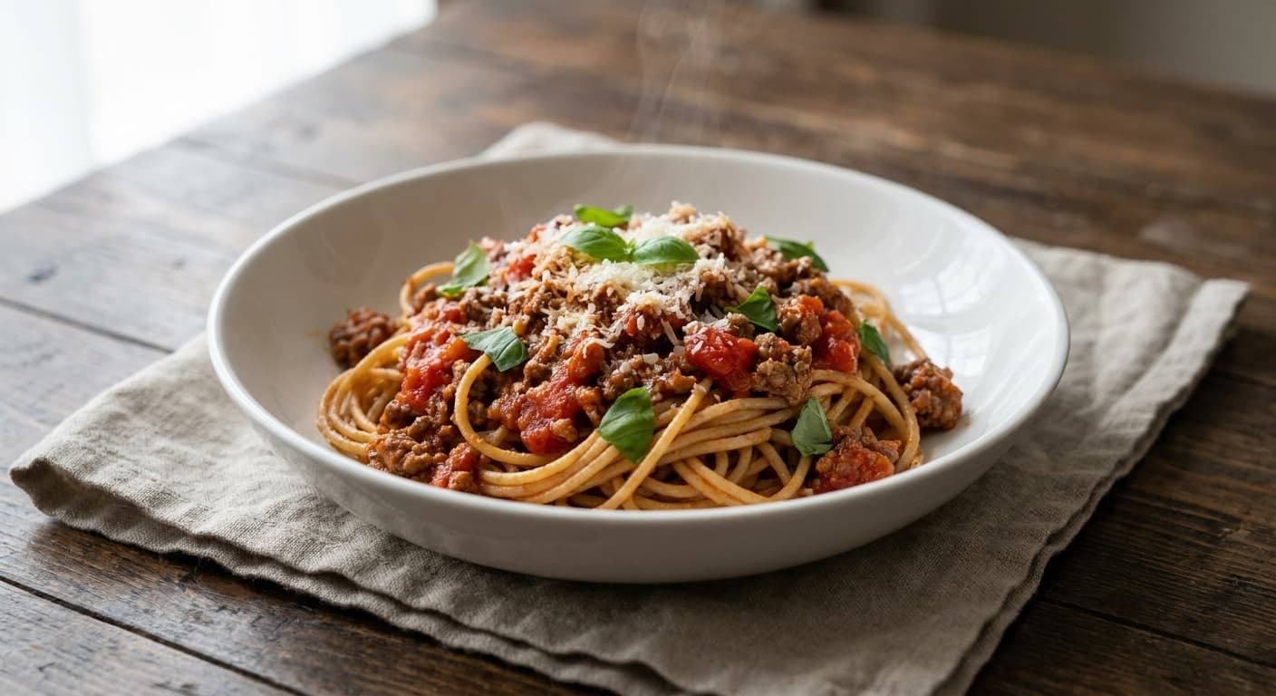 Light Wholemeal Spaghetti Bolognese