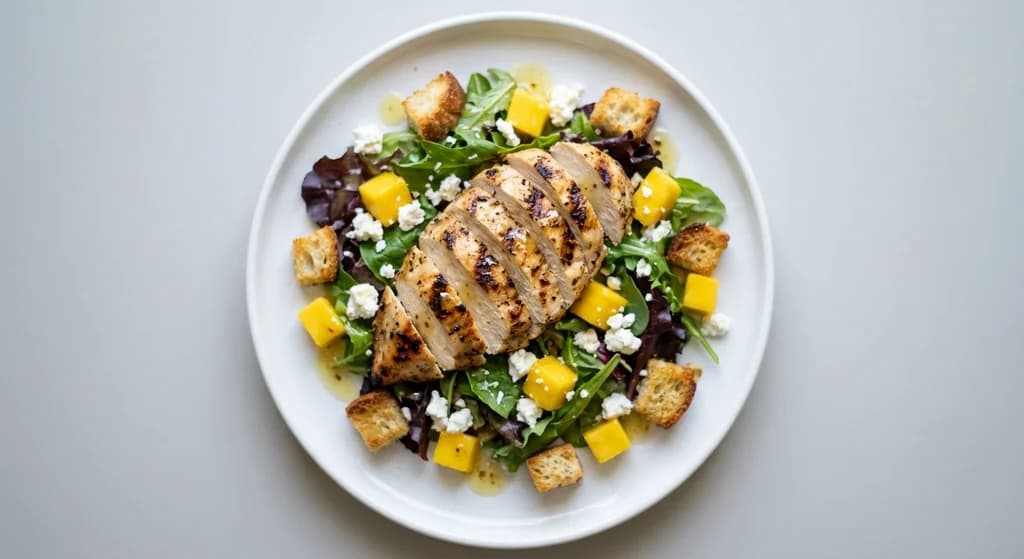 Mango Chicken Sourdough Salad