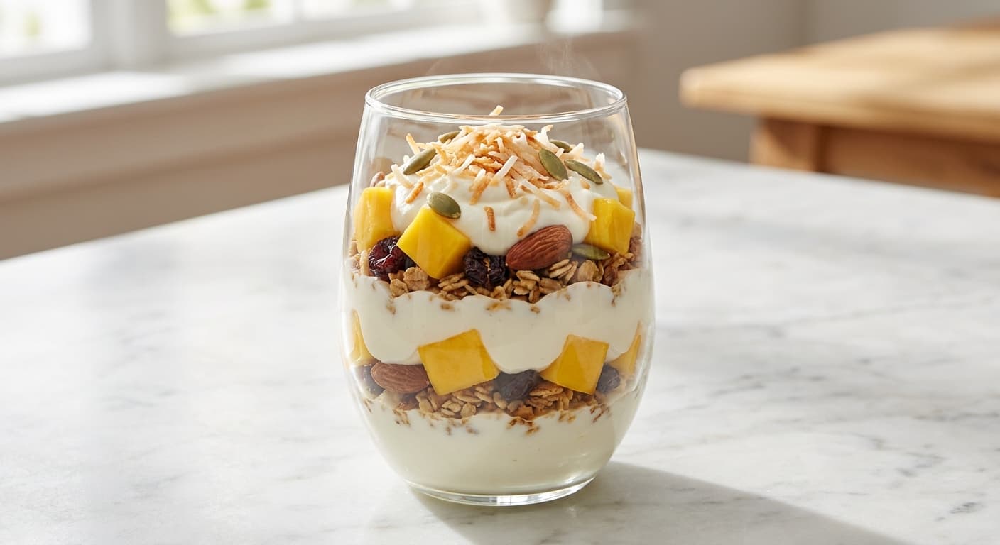 Mango & Coconut Yogurt Crunch Cup