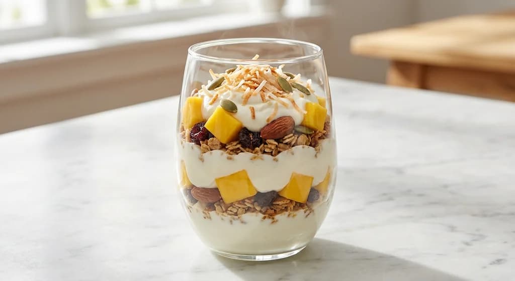 Mango & Coconut Yogurt Crunch Cup