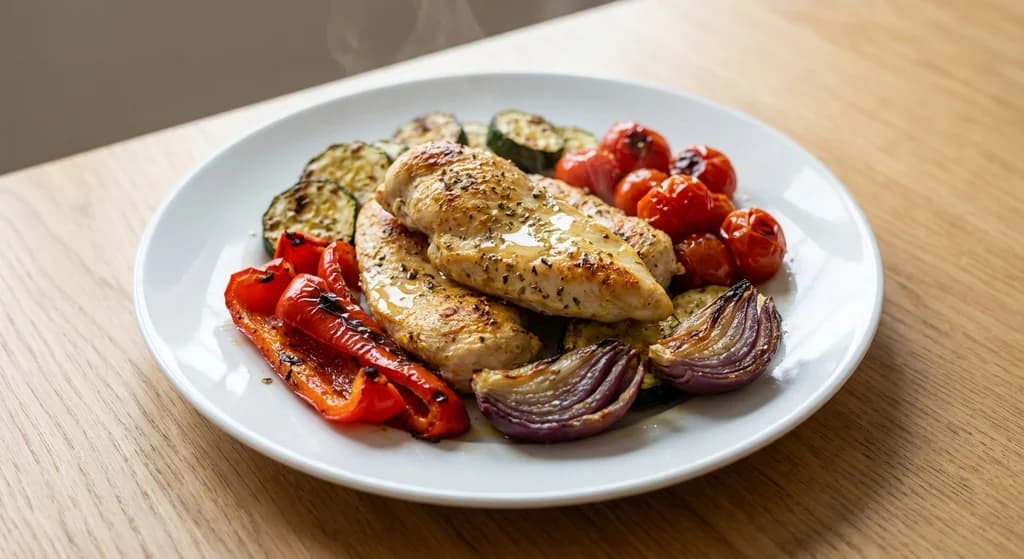 Mediterranean Chicken with Roasted Vegetables