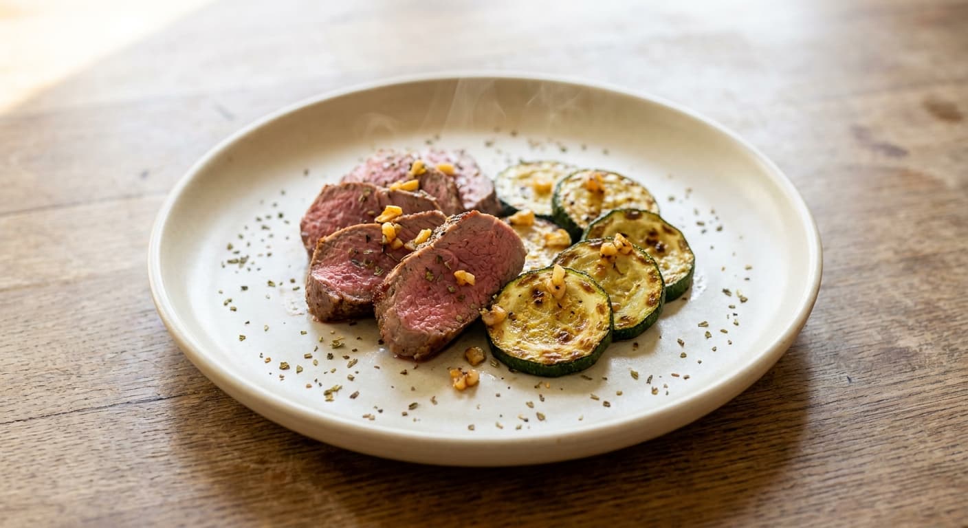 Mediterranean Lamb with Grilled Zucchini