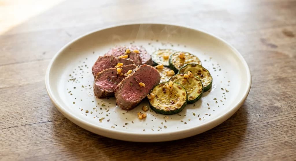 Mediterranean Lamb with Grilled Zucchini