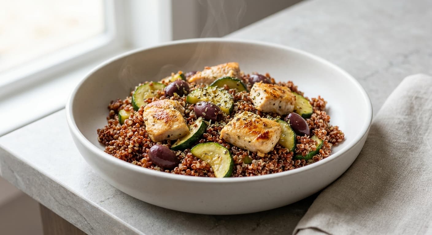 Mediterranean Quinoa with Chicken