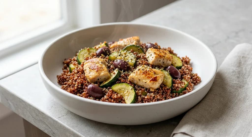 Mediterranean Quinoa with Chicken