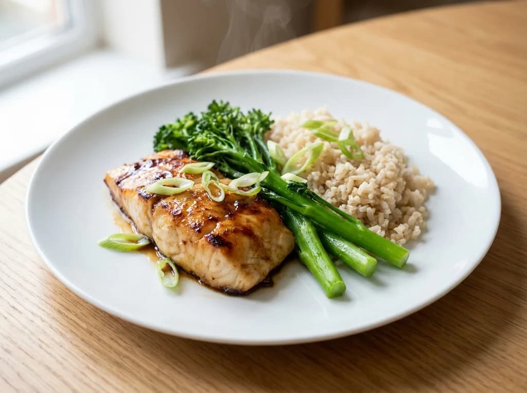 Miso Cod with Steamed Broccolini