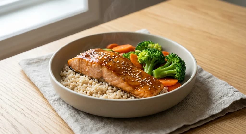 Miso Salmon & Vegetable Bowl