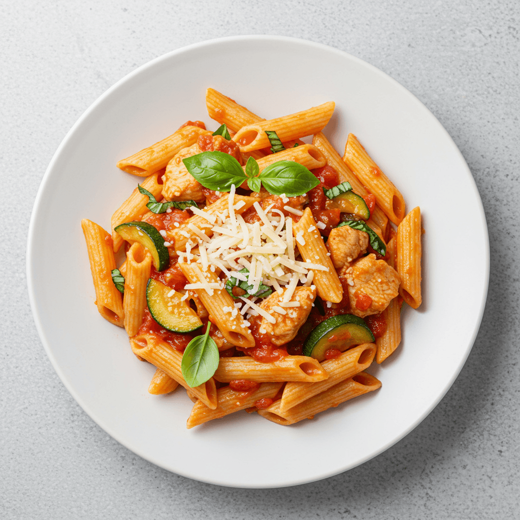 One-Pan High Protein Tomato Basil Penne