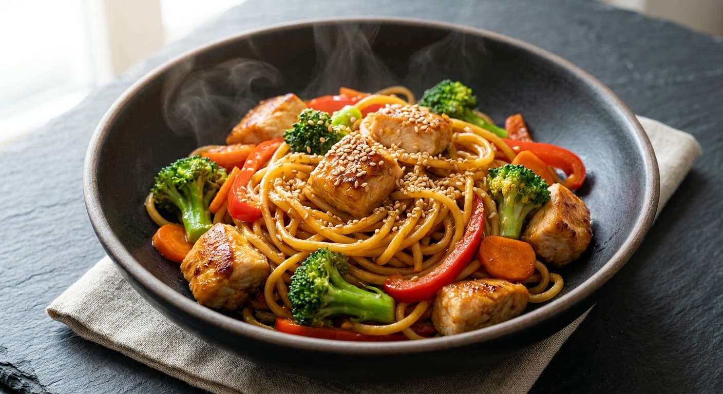 Orange Chicken Noodles