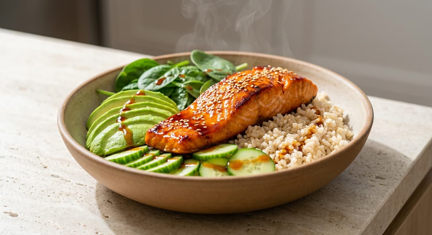 Orange Salmon & Avocado Bowl