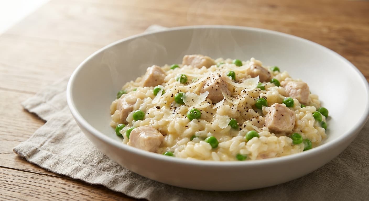 Pea & Chicken Risotto